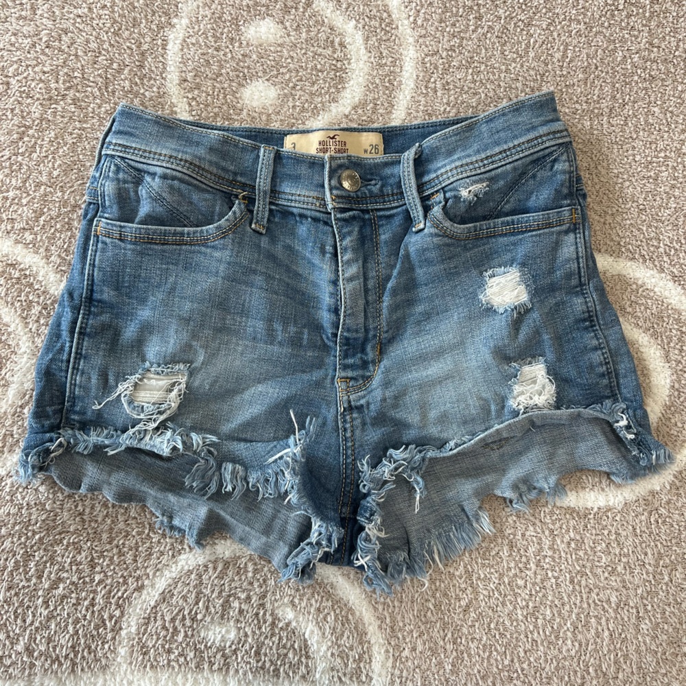 Hollister size 3 high rise short shorts